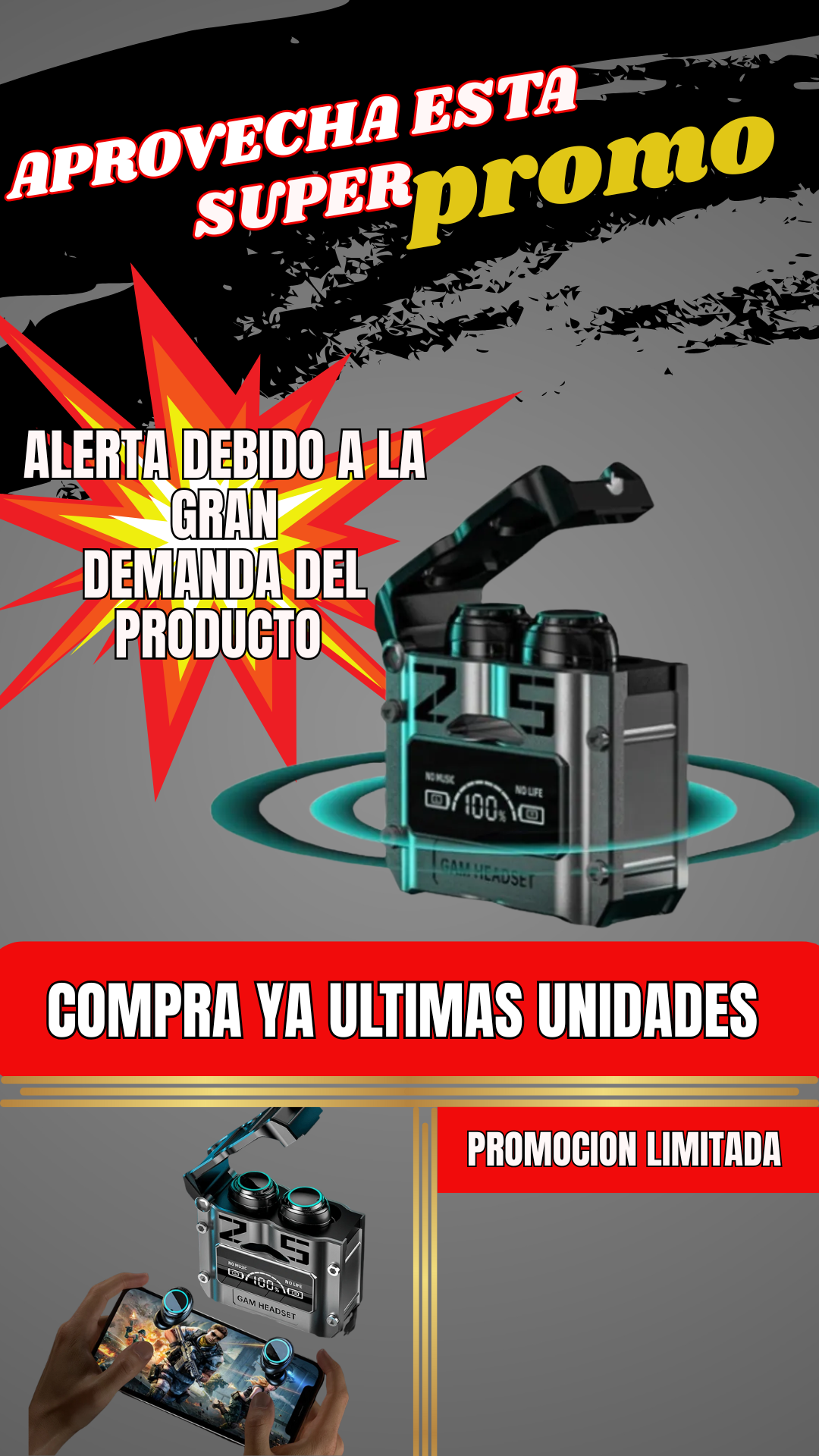 Nova™| Audífonos Bluetooth Deportivos M25