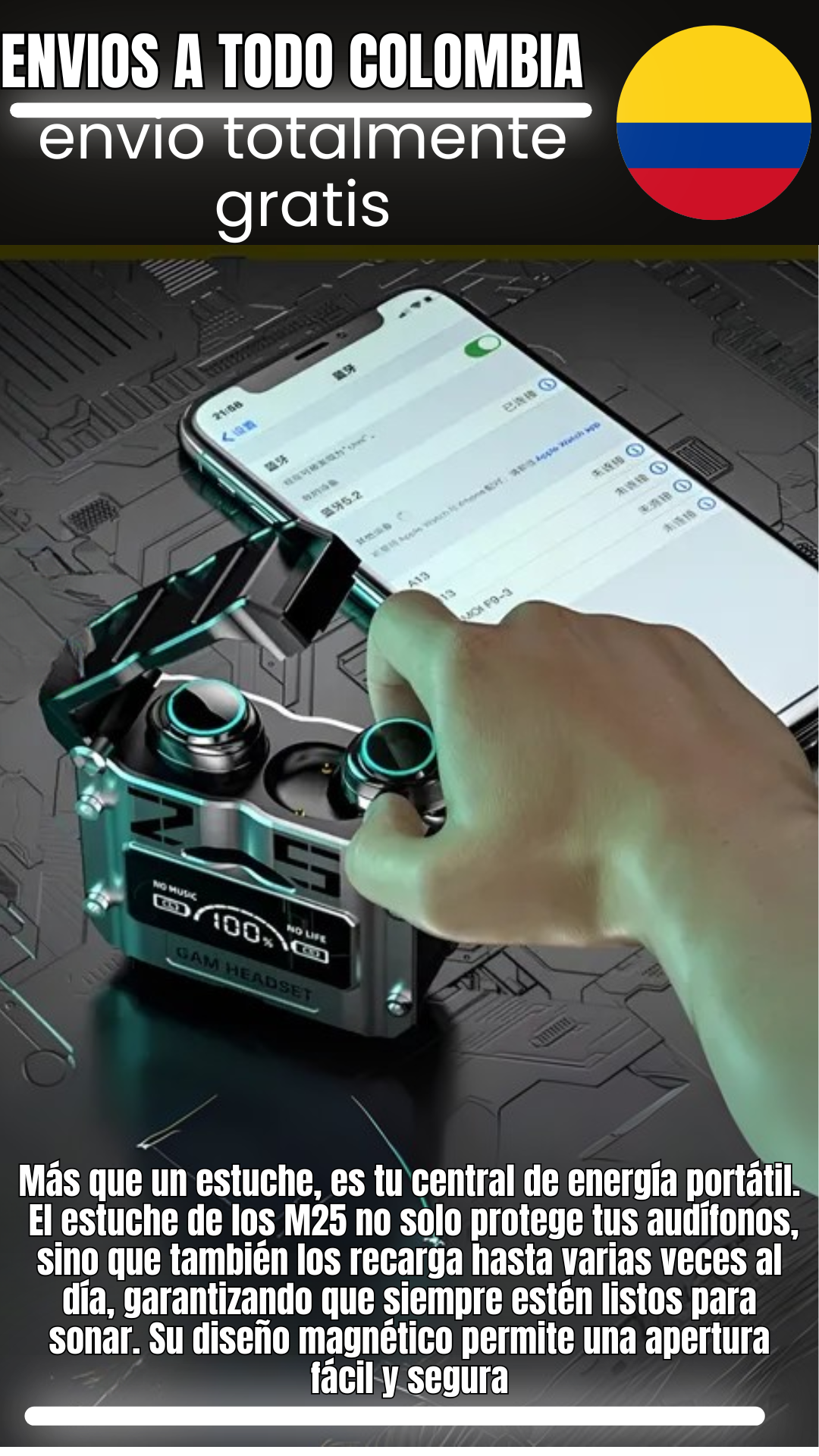 Nova™| Audífonos Bluetooth Deportivos M25